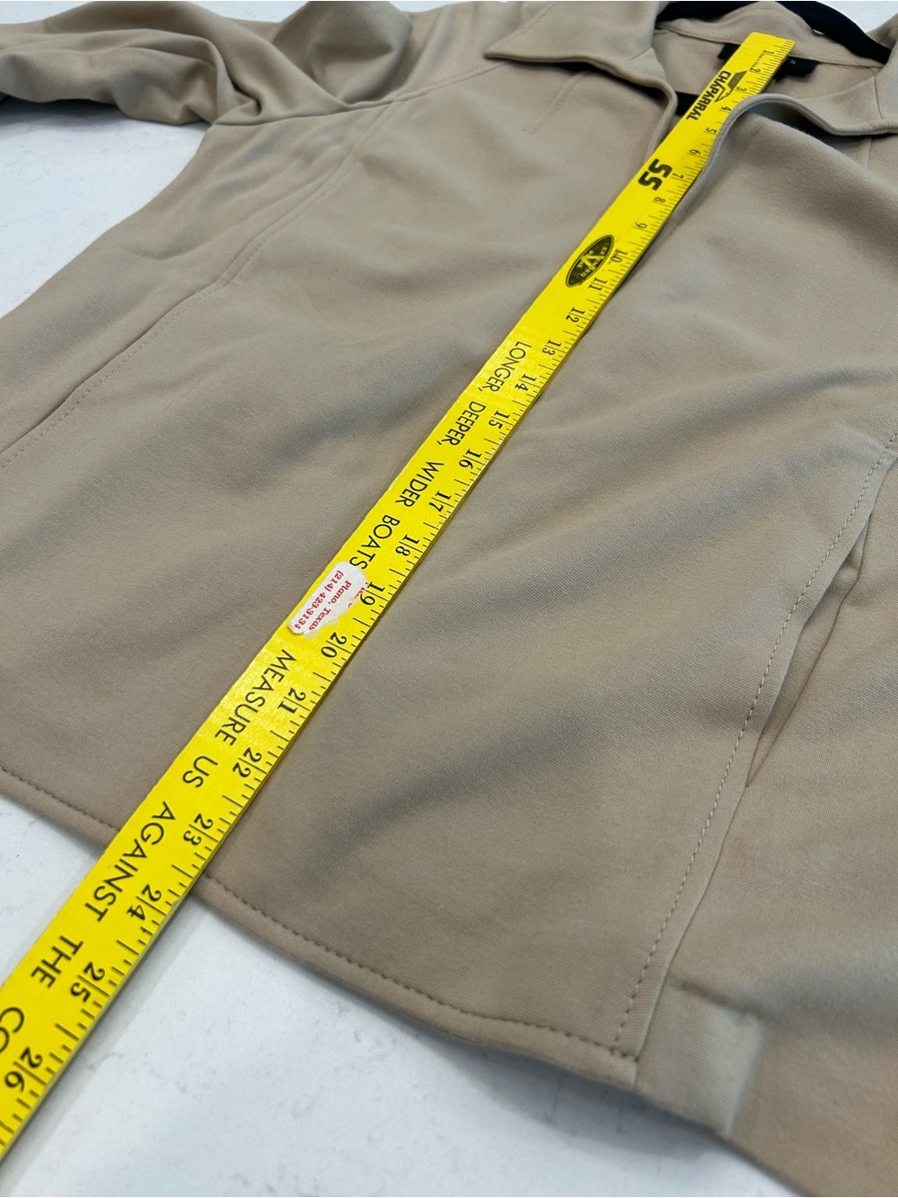 Talbots Women's Camel Color Open-Front Jacket - Picture 6 of 7
